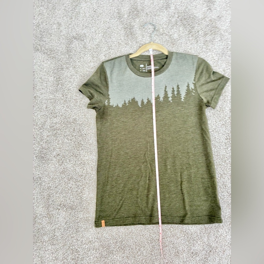 Tentree TreeBlend Forest Graphic Tee Green Crew Neck T-Shirt | Size Small - Picture 3 of 10